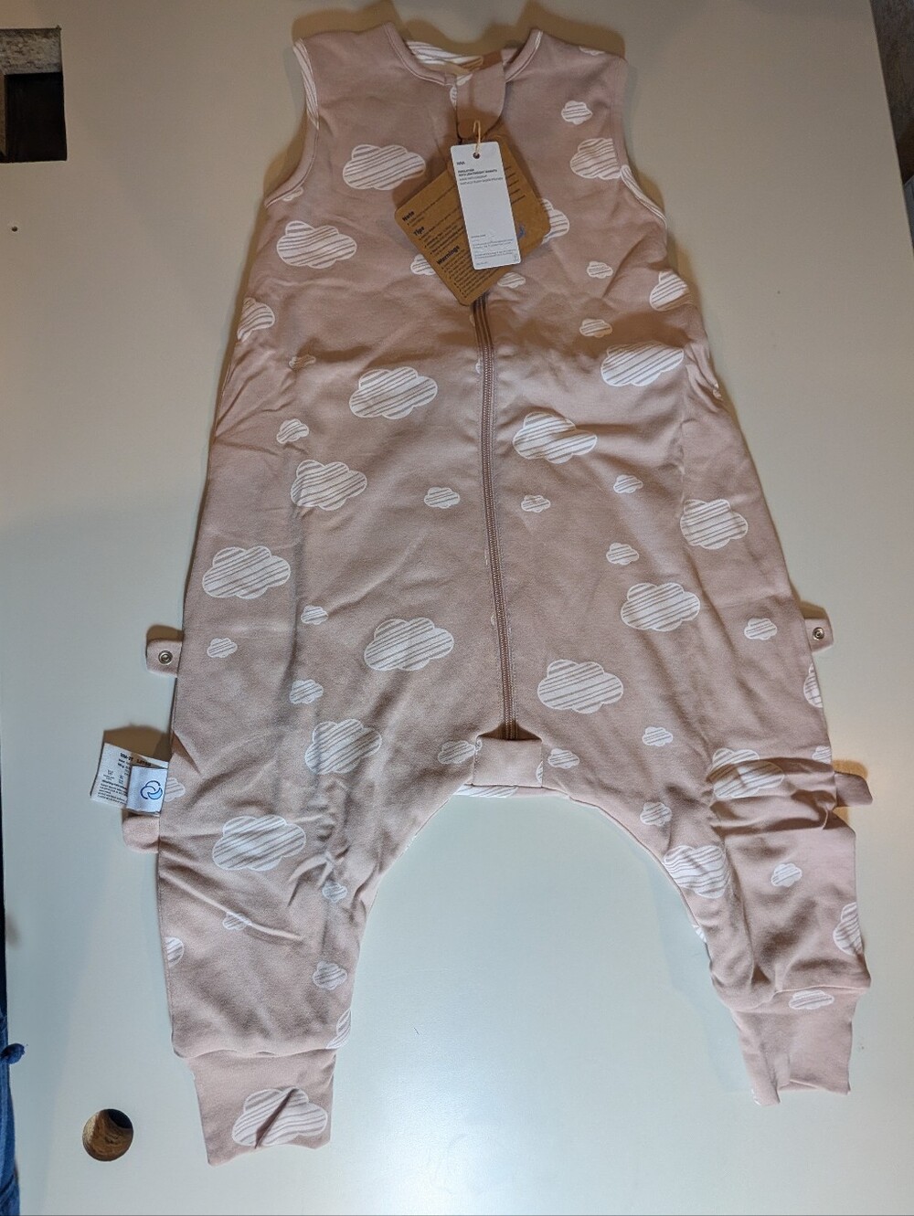 Kaiya Baby Camel Wool Soft Cloud Print Baby Sleep Sack NWT